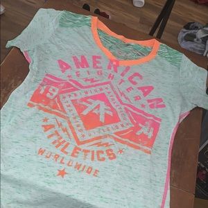 American fighter shirt short sleeve